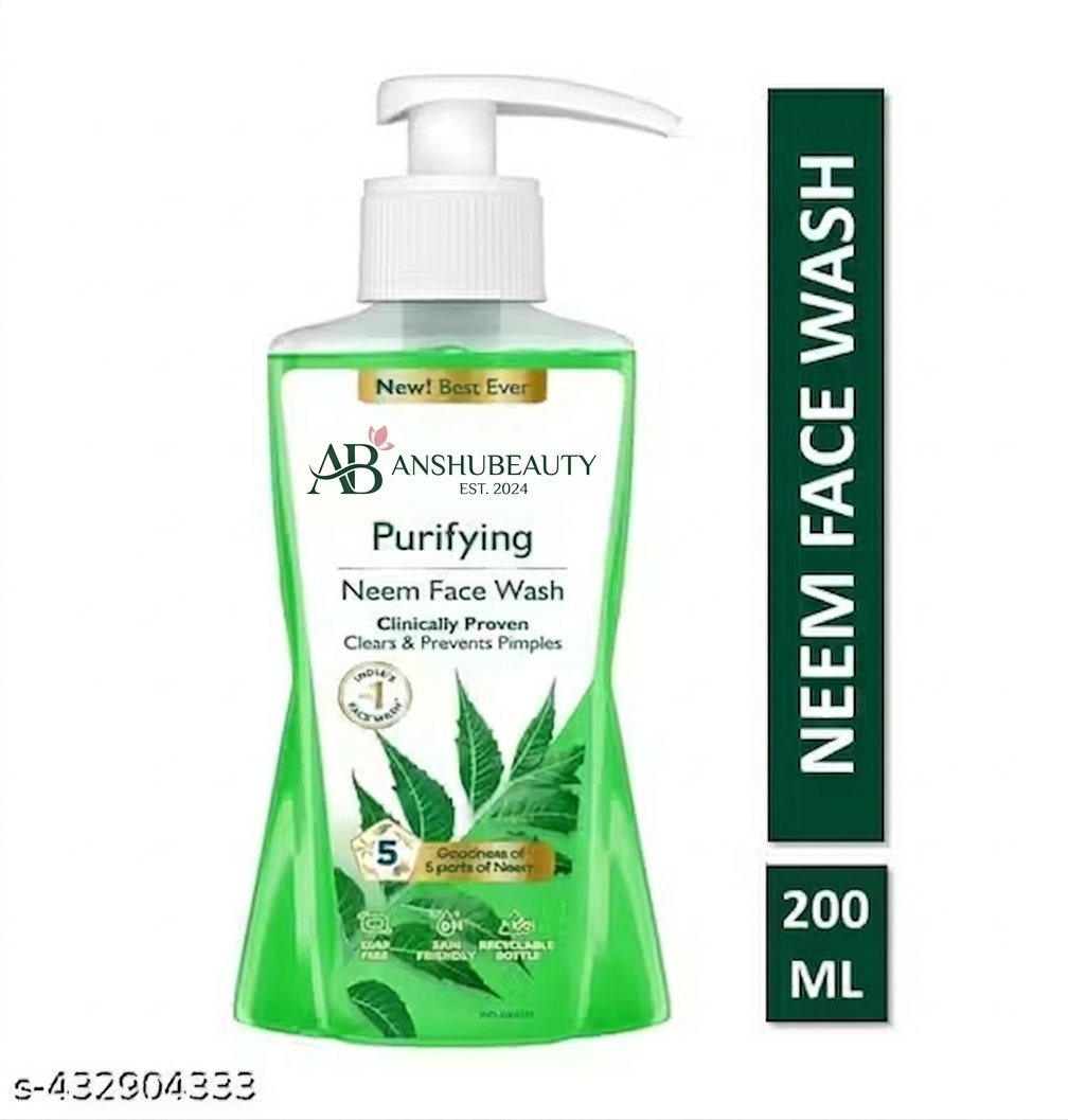 anshubeauty neem face wash